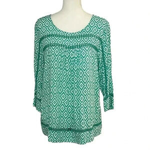 Skies are Blue size L rayon pullover blouse EUC